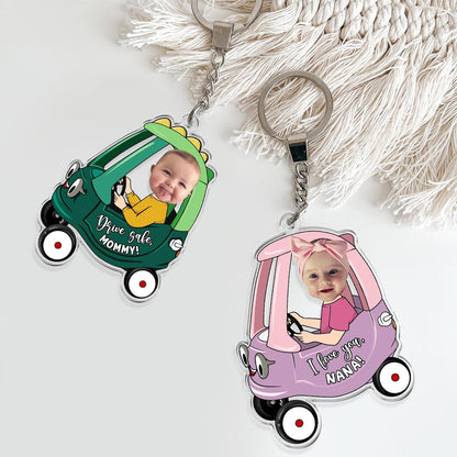 Custom Kids Photo Car Visor Clip: Personalized Fathers Day Gift for Dad,