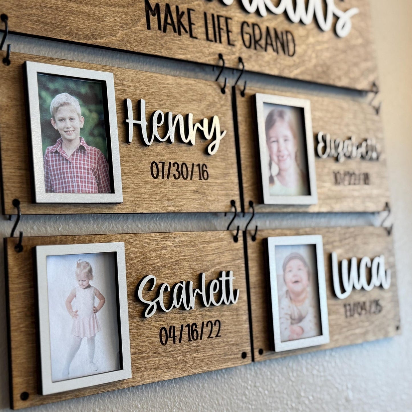 Grandparents Gift Grandkids Picture Frames Grandkids Make Life Grand Mothers Day Gift