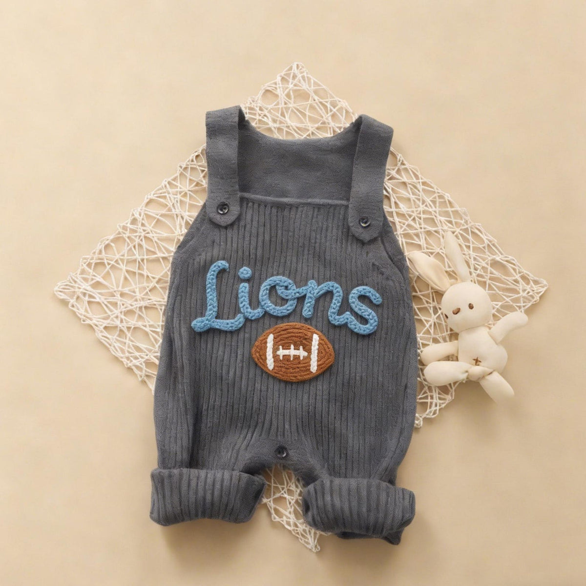Personalized Baby Football Outfit, Baby Romper  Football, Football Fan Gift