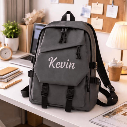Personalized Name Backpack, Custom Student Travel Bag