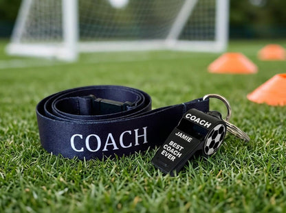 Personalised Stainless Steel Whistle Coach Referee PE Teacher Gift Custom Sports