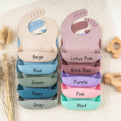 Engraved Silicone Baby Weaning Set, Custom Feeding Set with Name, Personalized Weaning Set
