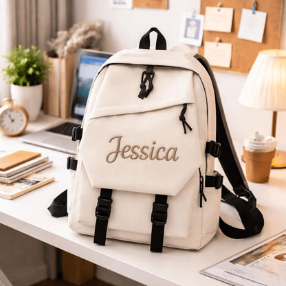 Personalized Name Backpack, Custom Student Travel Bag