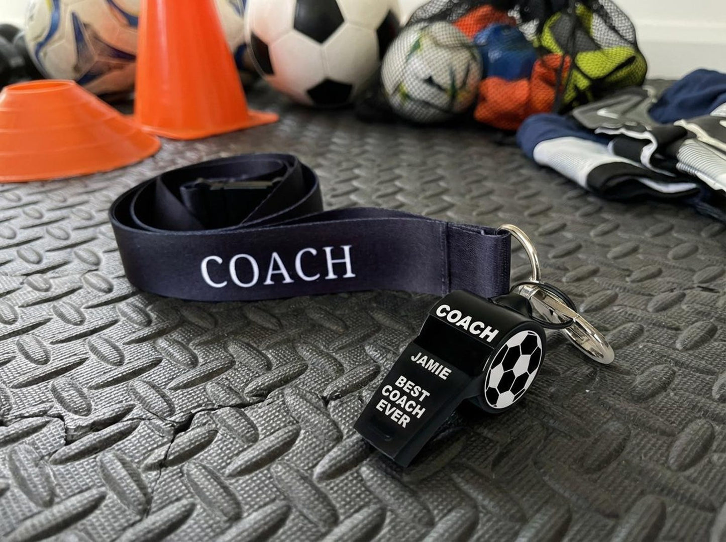 Personalised Stainless Steel Whistle Coach Referee PE Teacher Gift Custom Sports