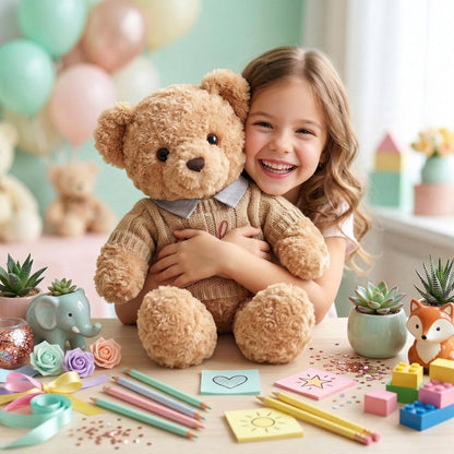 Personalized Teddy Bear, Custom Name Plush Stuffed Animal
