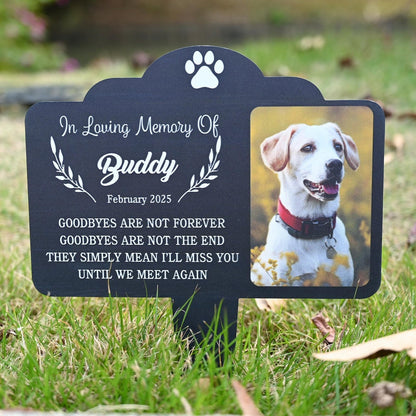 Custom Dog Memorial Stake, Personalized Dog Photo Plaque