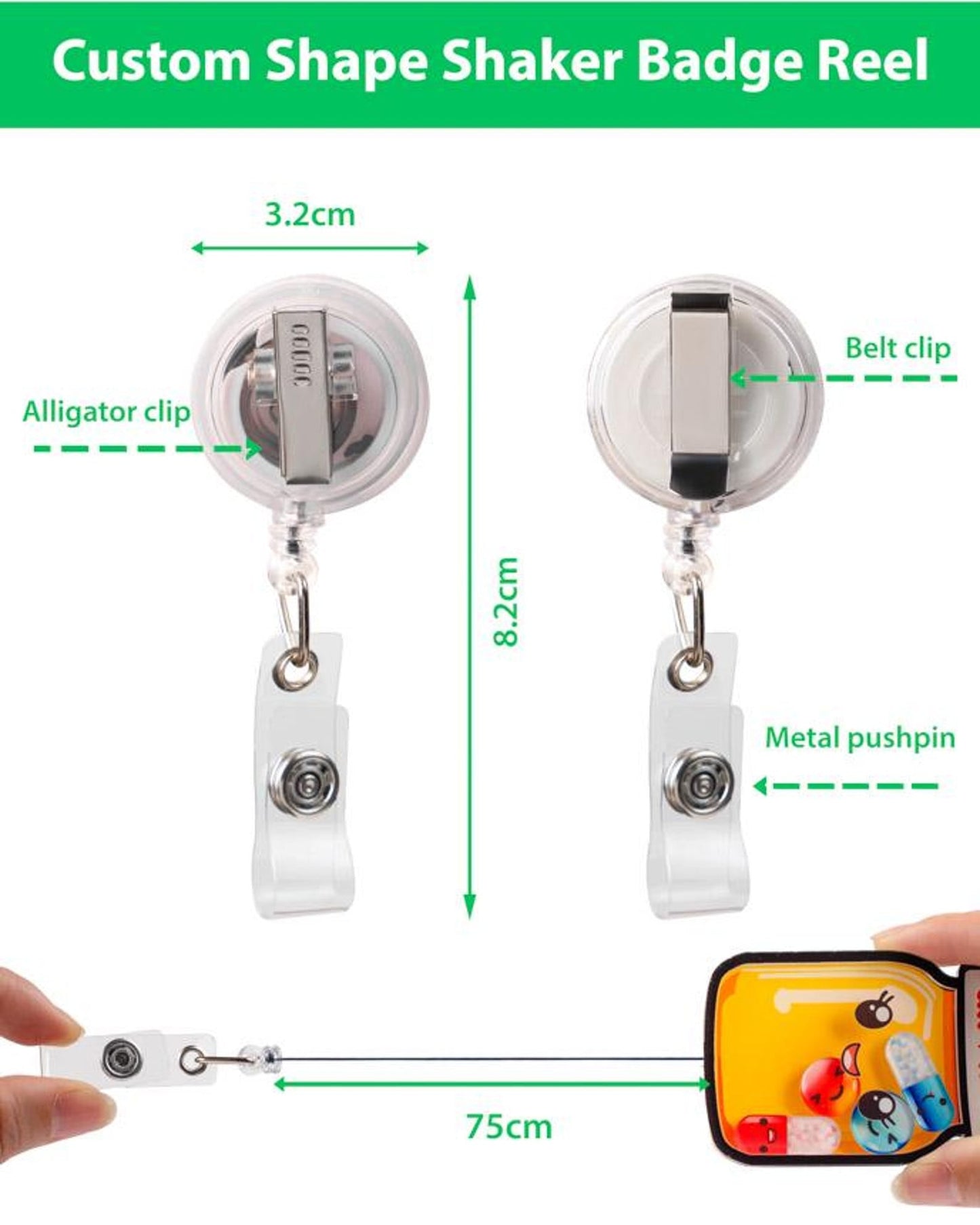 Personalized Teacher Badge Reel: Teacher ID Clip, Teacher Appreciation Gift