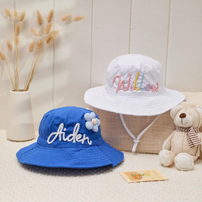 Custom Hand-Crocheted Baby Boy Summer Hat