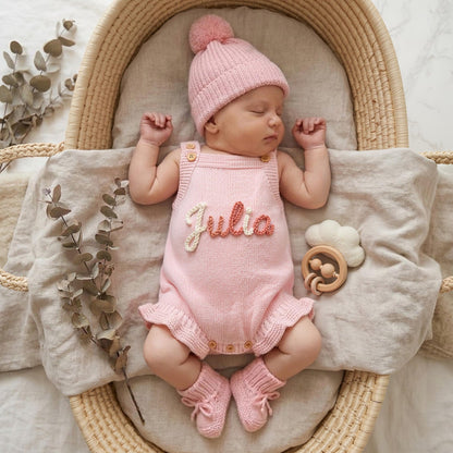 Custom Name Baby Romper, Personalized Baby Girl Romper
