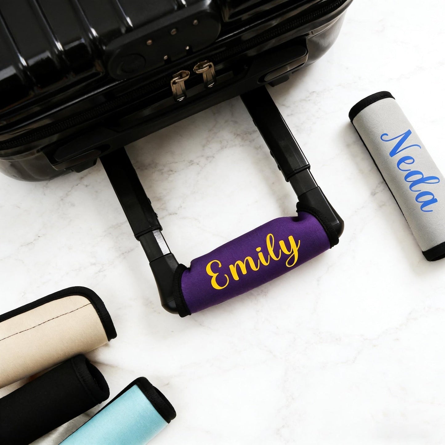 Personalised Luggage Handle Wrap,Luggage Handle Cover With Name