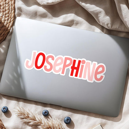 Custom Name Stickers | Waterproof Vinyl Decals for Laptop Water Bottle