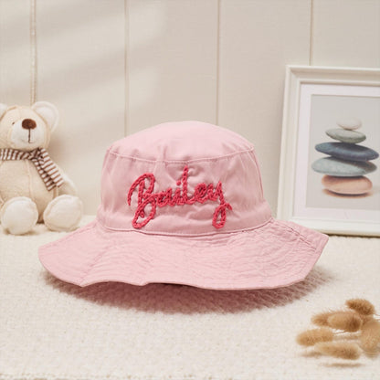 Custom Hand-Crocheted Baby Boy Summer Hat