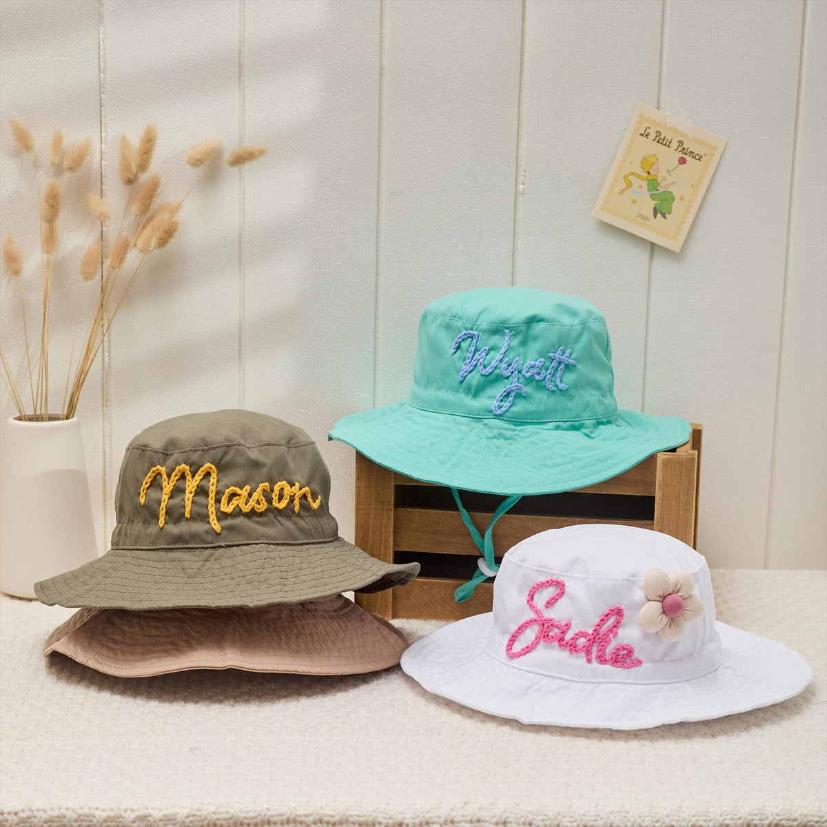 Personalized Hand-Crocheted Baby Summer Hat
