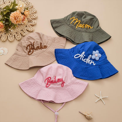 Personalized Hand-Crocheted Baby Summer Hat