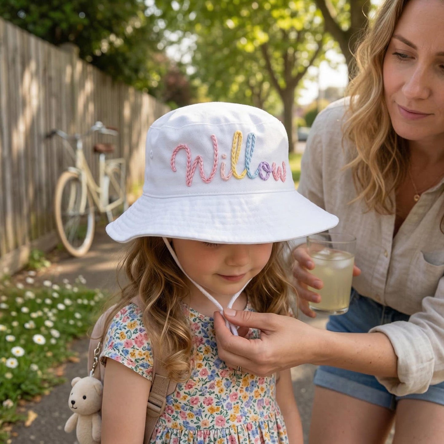 Personalized Hand-Crocheted Baby Summer Hat