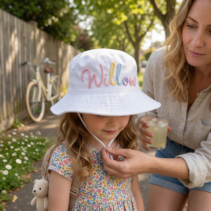 Personalized Hand-Crocheted Baby Summer Hat