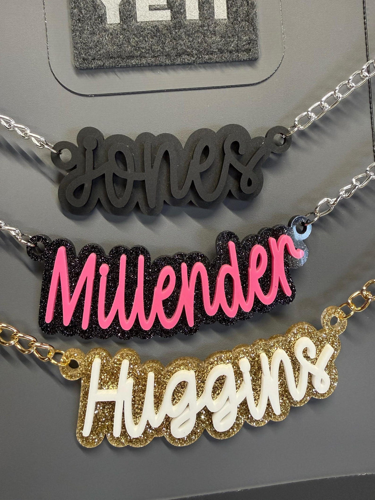 Custom Name Chain for Camino Bag, Acrylic Bag Charm, Personalized Tote Tag