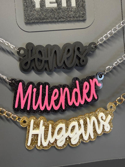 Custom Name Chain for Camino Bag, Acrylic Bag Charm, Personalized Tote Tag