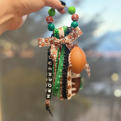 SPORTS Mom Tassel Charms // Ribbon Bag Charm // Sports Keychain // Gift for Moms