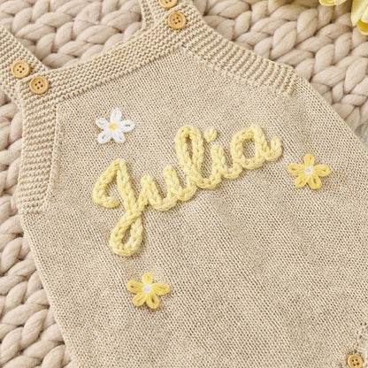 Custom Name Baby Romper, Personalized Baby Girl Romper
