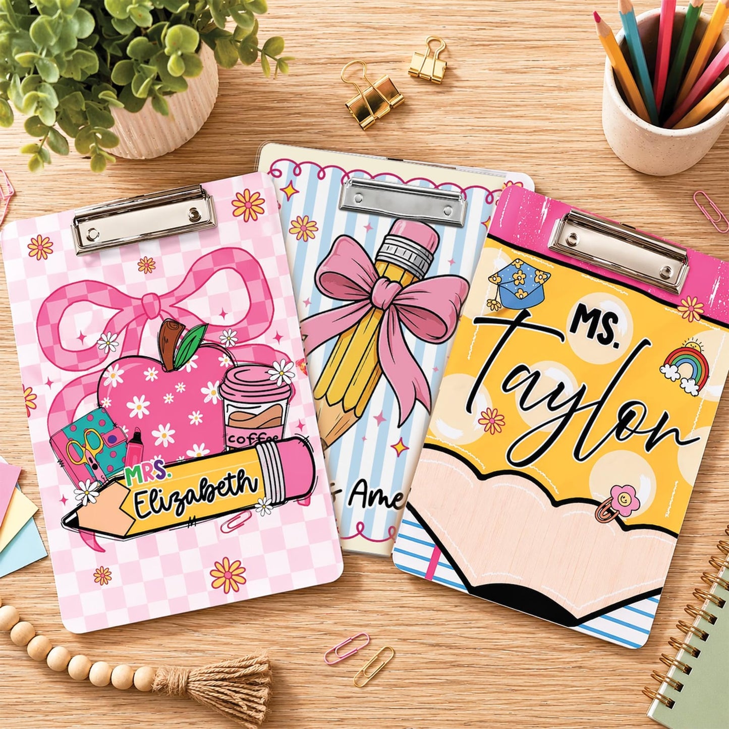Custom Teacher Clipboard – Personalized Acrylic Clipboard with Name