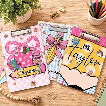 Custom Teacher Clipboard – Personalized Acrylic Clipboard with Name