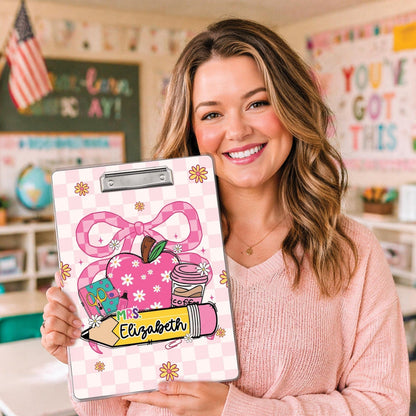 Custom Teacher Clipboard – Personalized Acrylic Clipboard with Name