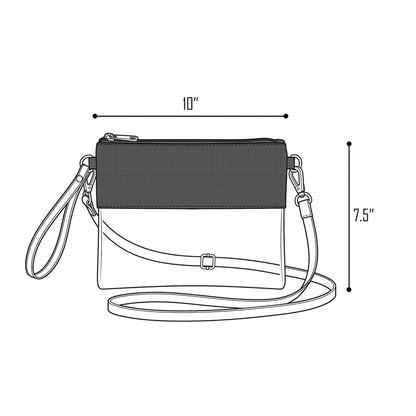 Monogrammed Clear Stadium Bag – Personalized Game Day & Concert Crossbody