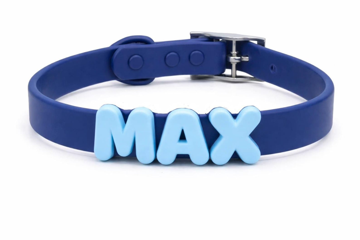 Customizable Silicone Dog Collar with Name | Pastel Puppy Pet Collar