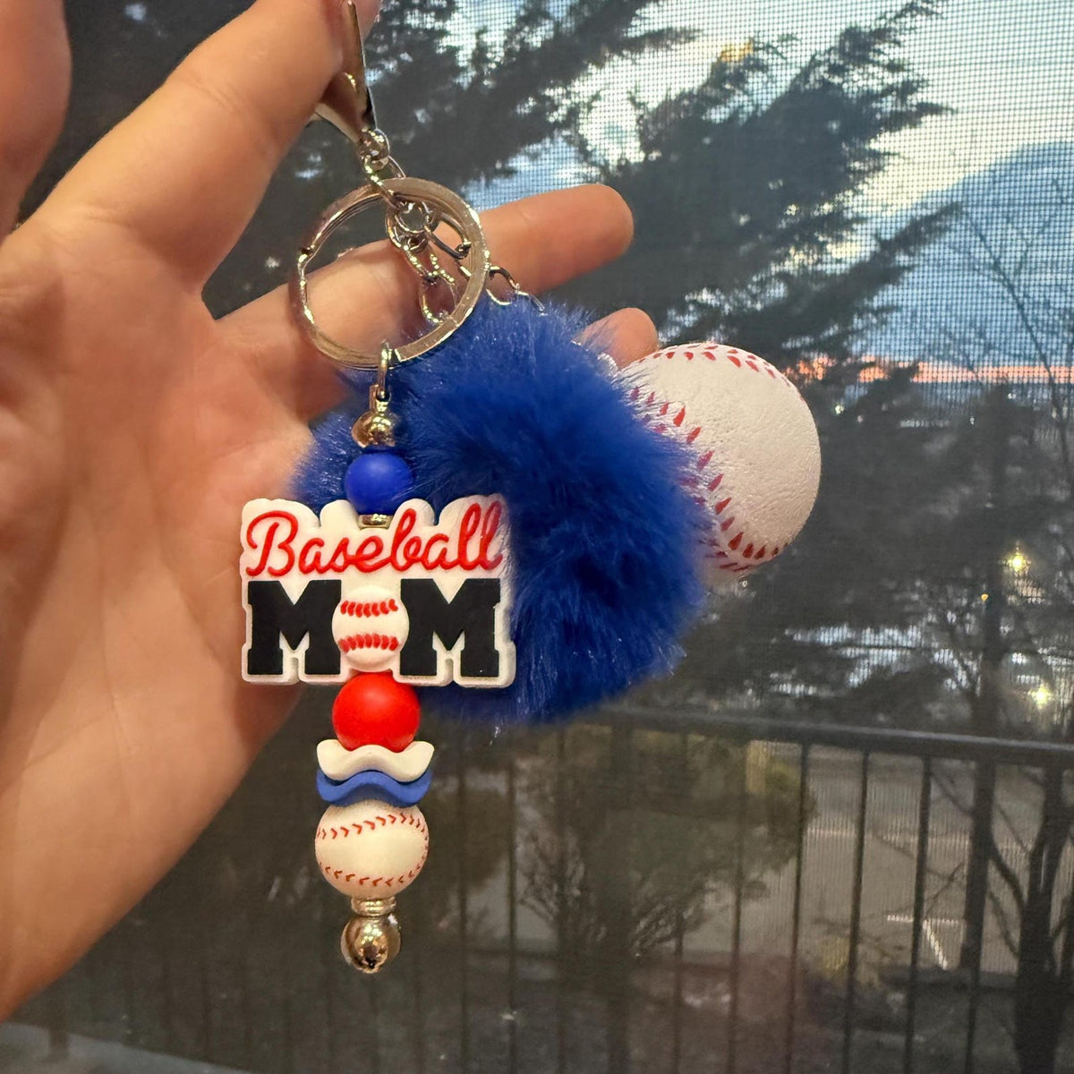 SPORTS Mom Tassel Charms // Ribbon Bag Charm // Sports Keychain // Gift for Moms