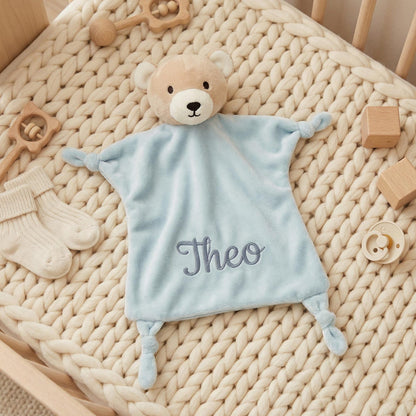 Personalized Twin Baby Loveys, Custom Animal Security Blanket, Soft Baby Comforter