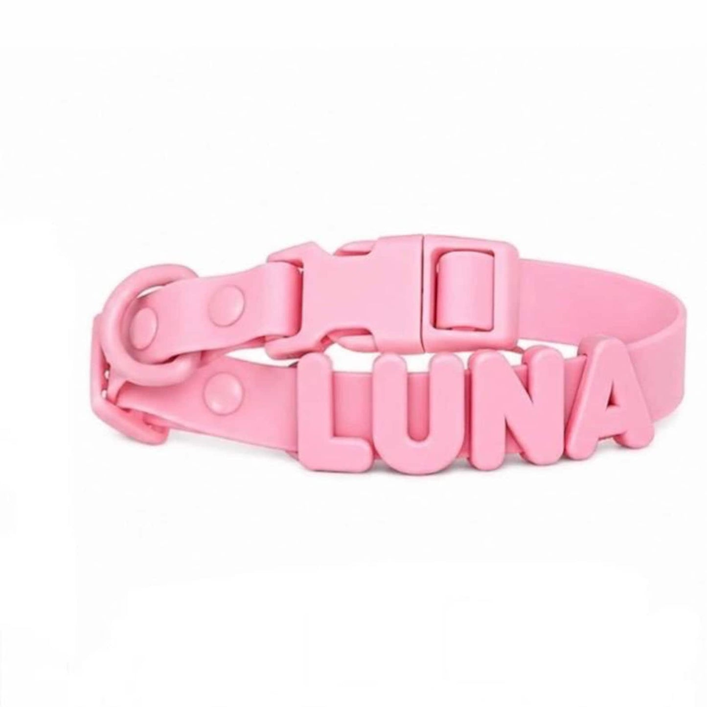 Customizable Silicone Dog Collar with Name | Pastel Puppy Pet Collar