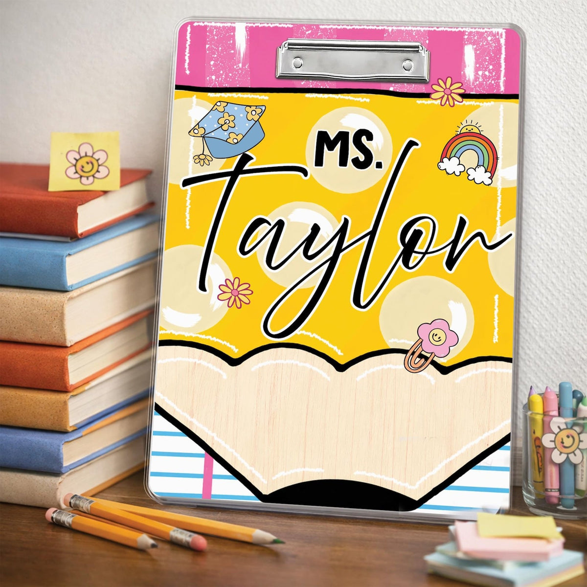 Custom Teacher Clipboard – Personalized Acrylic Clipboard with Name