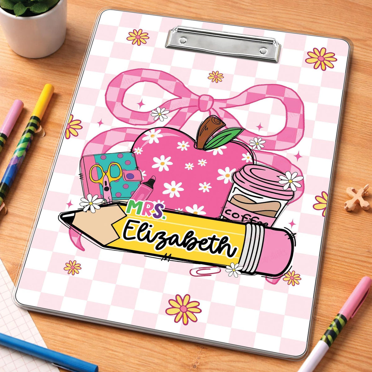 Custom Teacher Clipboard – Personalized Acrylic Clipboard with Name