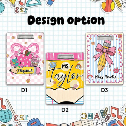 Custom Teacher Clipboard – Personalized Acrylic Clipboard with Name