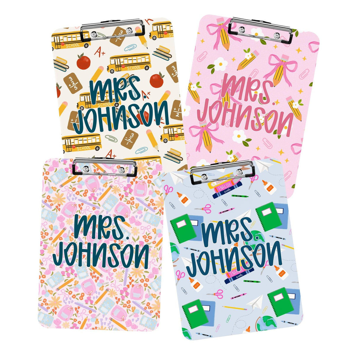 Teacher Clipboard with Name Customization Student Desk Organizer Classroom Decor