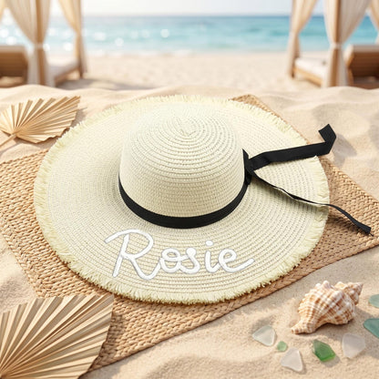 Beach Hat Personalized，Bride Hat for Sun，Custom Summer Hat