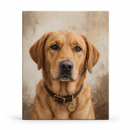 Custom Pet Portrait Photo Canvas, Personalized Memorial Wall Art