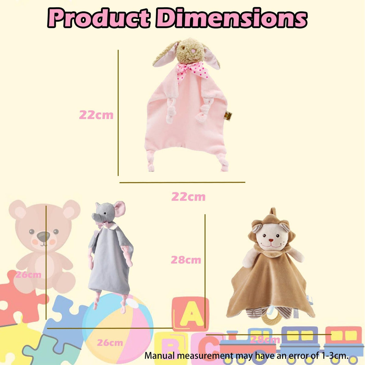 Personalized Twin Baby Loveys, Custom Animal Security Blanket, Soft Baby Comforter