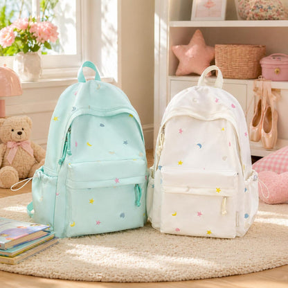 Personalized Embroidered Kids Backpack, Personalized Name Double Shoulder Bag