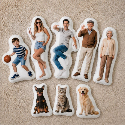 Custom Photo Pillow, Personalized Body  Pillow, Gift for Kids, Family Photo Pillow