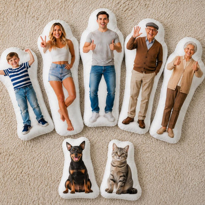 Custom Photo Pillow, Personalized Body  Pillow, Gift for Kids, Family Photo Pillow