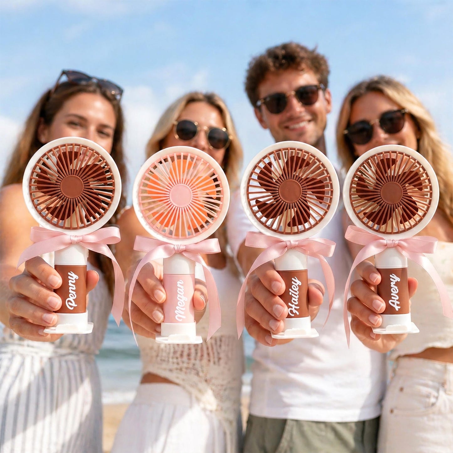 Personalized Handheld Fan: Custom Name, Portable Cooling Gift