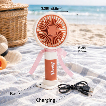 Personalized Handheld Fan: Custom Name, Portable Cooling Gift