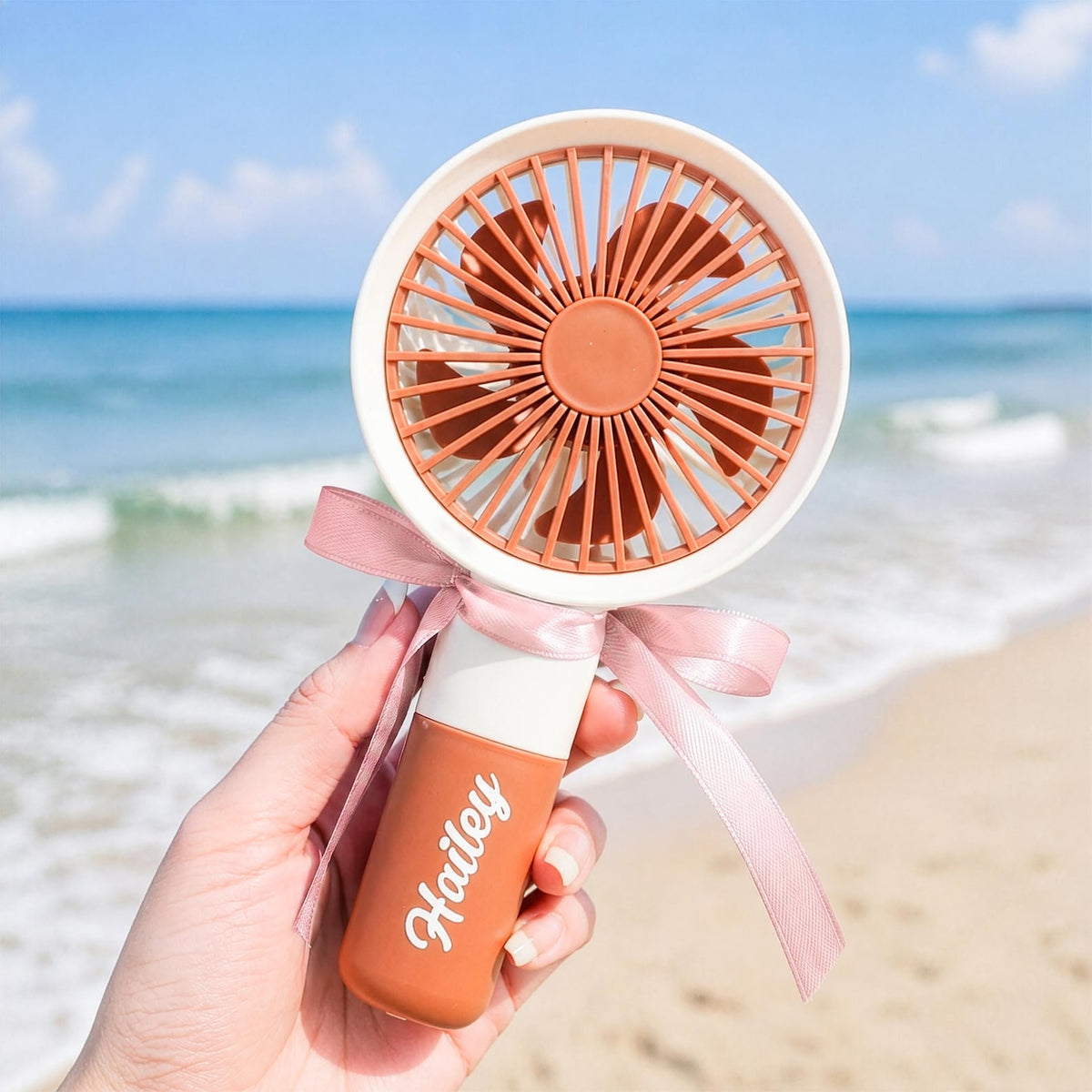 Personalized Handheld Fan: Custom Name, Portable Cooling Gift