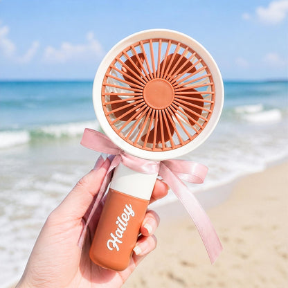 Personalized Handheld Fan: Custom Name, Portable Cooling Gift