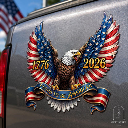 Patriotic Eagle Magnet, American Eagle Fridge Magnet, 1776 2026 Magnet