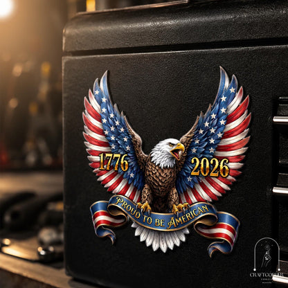 Patriotic Eagle Magnet, American Eagle Fridge Magnet, 1776 2026 Magnet