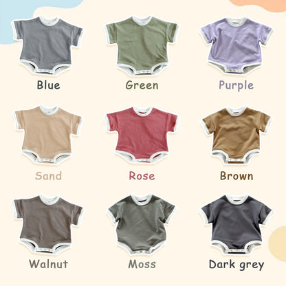 Personalized Baby Shirt with Name, Custom Baby Bubble Romper, Newborn Short Sleeve Outfit