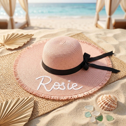 Beach Hat Personalized，Bride Hat for Sun，Custom Summer Hat